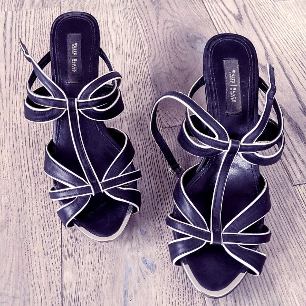 White House Black Market strap heels - size 9M